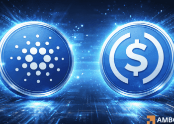 Cardano deploys USDCx as stablecoin liquidity grows despite falling TVL