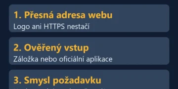 Kontrola přihlášení: přesná adresa, ověřený vstup a smysl požadavku
