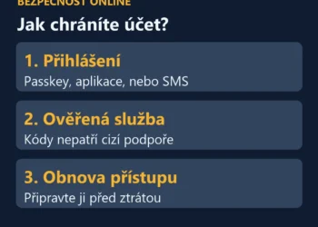 Ochrana účtu: způsob přihlášení, ověřená služba a připravená obnova