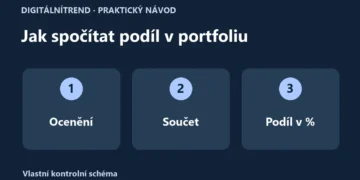Výpočet podílu kryptoměny: společné ocenění, součet hodnot a procentní podíl