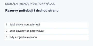 1   Jaká aktiva jsou zahrnutá; 2   Jaké závazky se porovnávají; 3   Kdy a v jakém rozsahu
