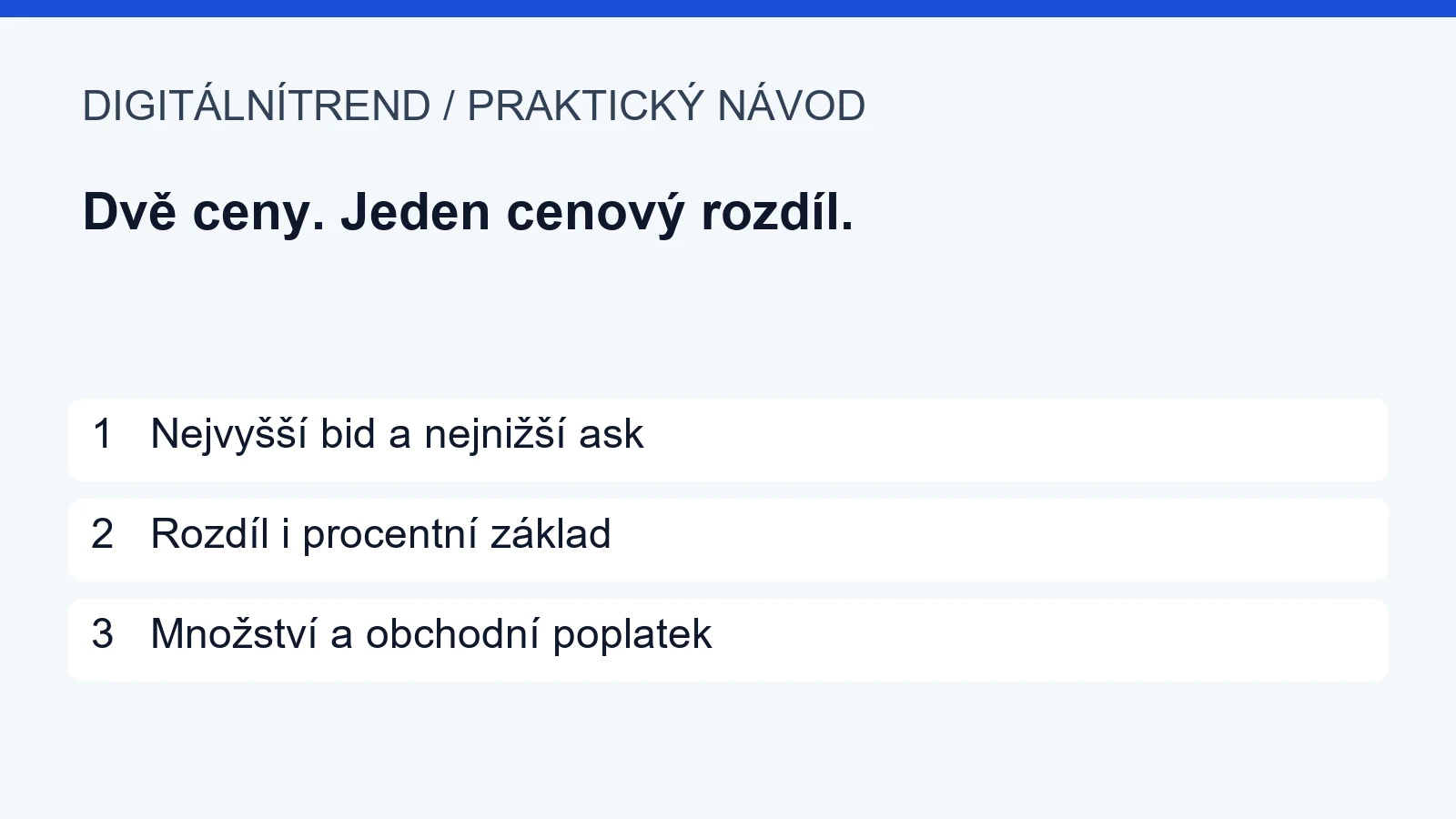 Spread v knize objednávek: jak spočítat rozdíl mezi bid a ask 1 1 Nejvyšší bid a nejnižší ask; 2 Rozdíl i procentní základ; 3 Množství a obchodní poplatek