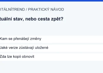 1   Kam se přenášejí změny; 2   Jaké verze zůstávají uložené; 3   Zda lze kopii obnovit