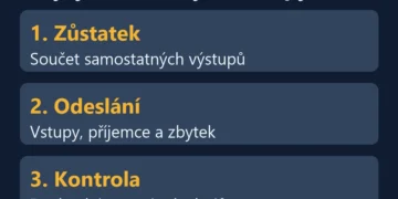 UTXO: zůstatek, vstupy transakce a kontrola poplatku