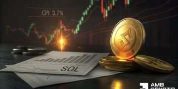 Šok v podobě CPI komplikuje test 100 dolarů u Solany, aktivita v síti klesá
